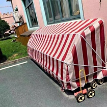 Kindergarten outdoor equipment storage cabinet childrens balance car toy storage rack outdoor rainproof shed folding storage cabinet