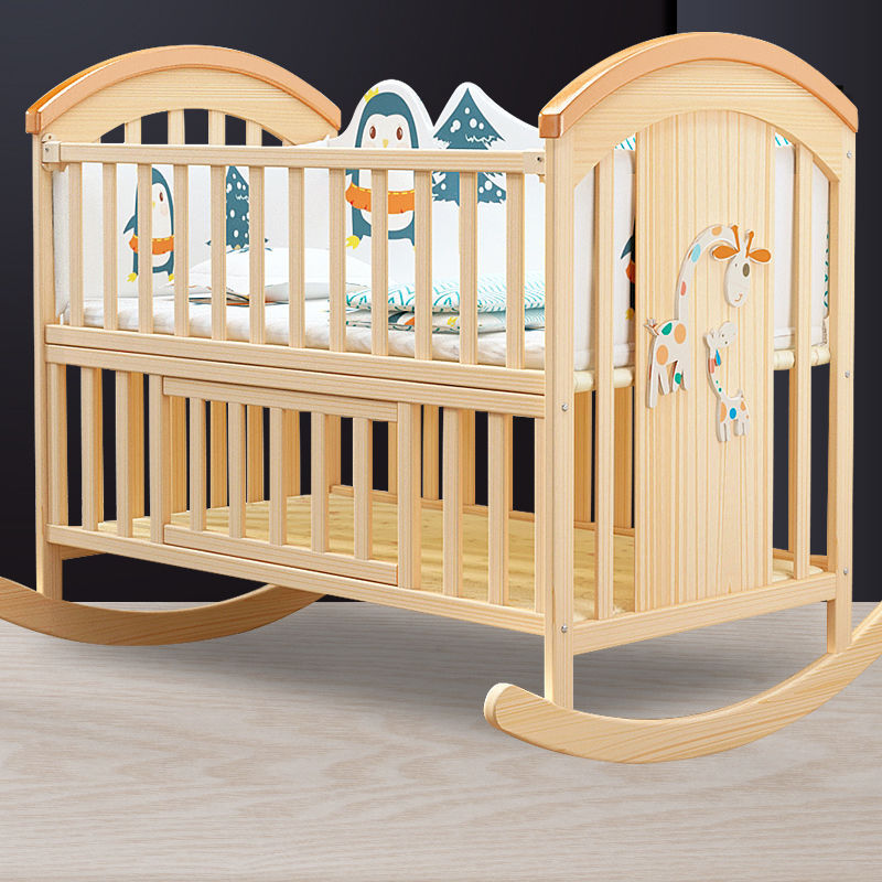Crib sleeping basket rocking foot bed leg large arc rocking foot labor-saving drastically shaking light shaking table leg bracket rocking foot-Taobao