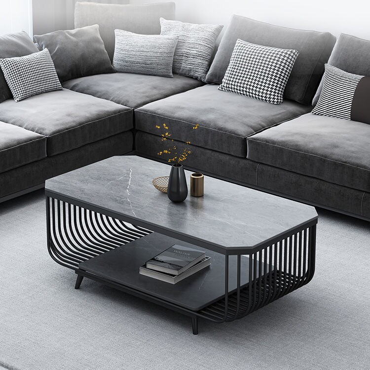 TV Cabinet Light Extravaganza Superior tea table Modern Nordic Living room Home Small family Type minimalist rock plate tea table Composition