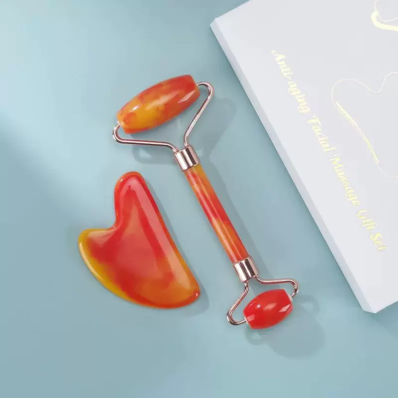 Пластина для массажа Gua Sha для шеи, массажер против морщин, инструмент для лица