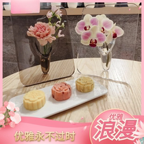 Xiaohongshus same Nordic ins style minimalist photo frame vase transparent desktop flower arrangement ornaments high-end acrylic