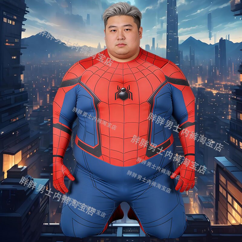 蜘蛛侠cos套装！胖兄弟也能变身英雄的硬核装备_Cosplay男装_淘宝游戏网