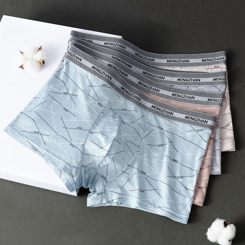 Cotton era underwear men's cotton boxer shorts loose breathable student youth safety pants cotton boxer pants