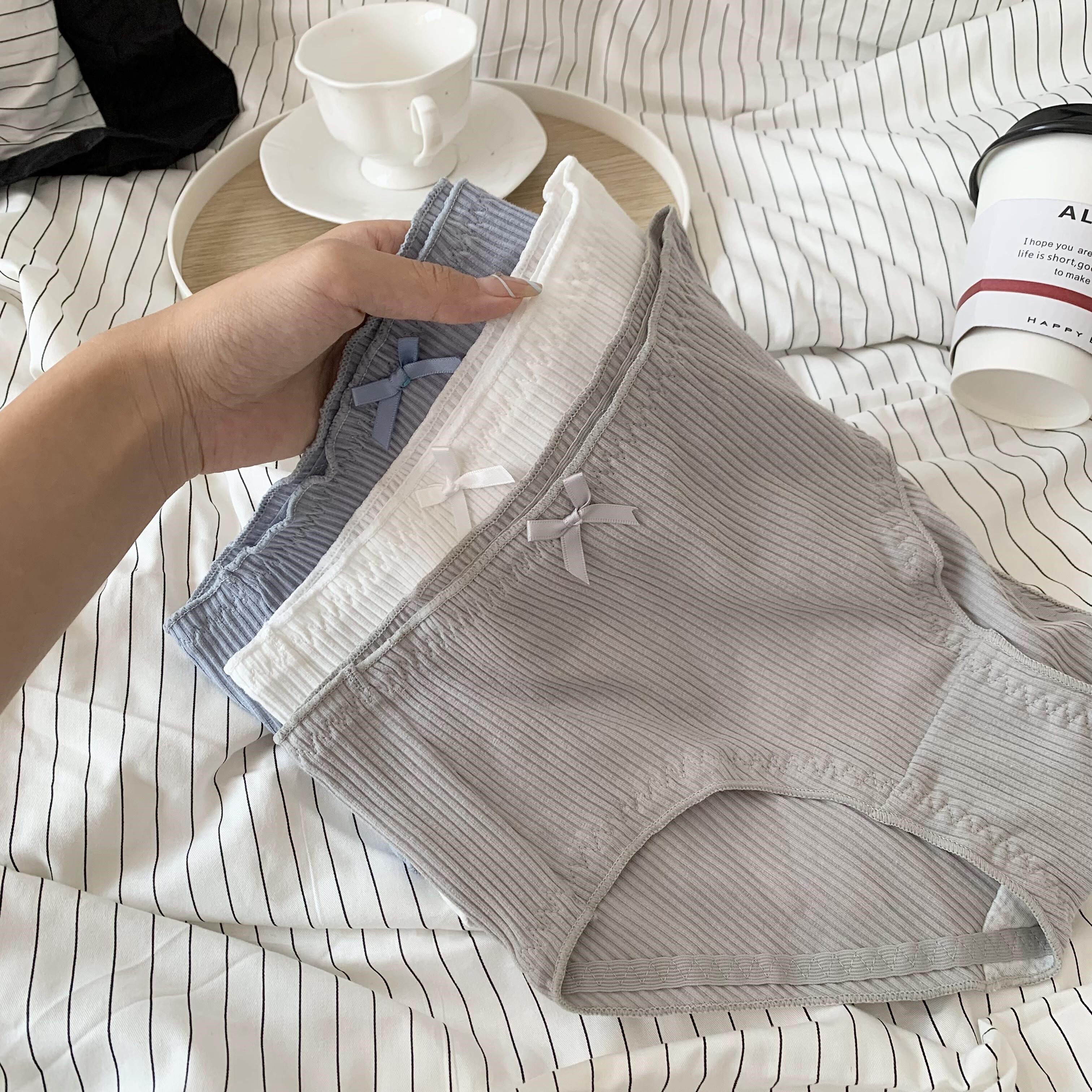 Cotton era underwear women's pure cotton sexy ladies cotton girls mid-waist seamless breathable large size girl temptation