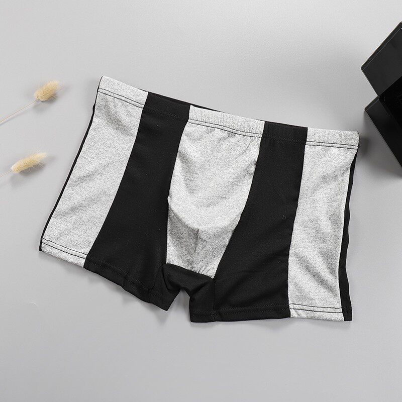 All-cotton Times Underpants men's briefs briefs Personality Harbour Paparazzi Flat Corner Shorts Boys Youth Student Pants