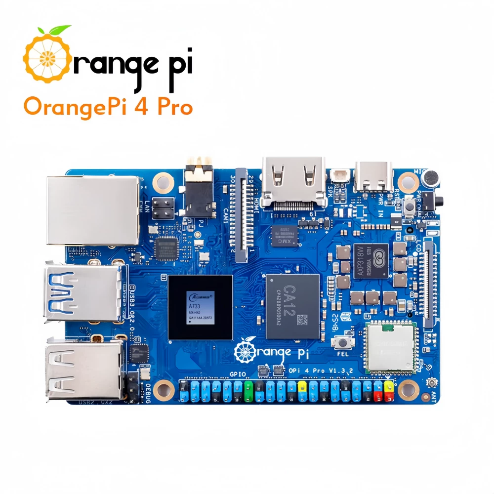 Оранжевая Pi OrangePi4 Pro платформа для разработки чип A733CPU восьмиядерный процессор wifi Bluetooth LPDDR5