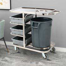 Restaurant dining cart bowl collection cart hotel dining cart commercial canteen hotel catering stainless steel dining cart