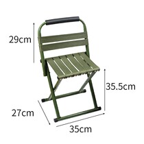 Folding small stool portable thickened Military Mazza outdoor fishing pendulum stall Home Multi-functional storage chair