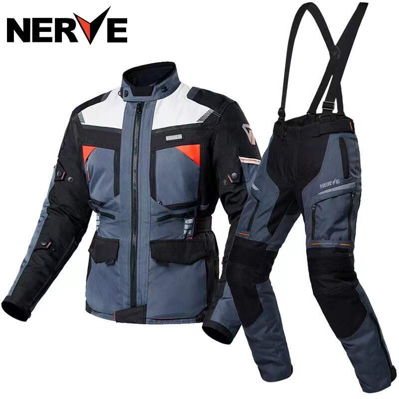 Nev Hurricane Motorcycle Riding Suit for Men, Winter Waterproof Rally Suit, Anti-Fall Motorcycle Racing Suit, Motorcycle Touring Suit for All Seasons Nev Hurricane Motorcycle Riding Suit for Men, Winter Waterproof Rally Suit, Anti-Fall Motorcycle Racing Suit, Motorcycle Touring Suit for All Seasons