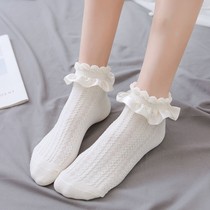 Loretta Girls Socks Lace Socks Summer Thin Korean version of women Short Sox boomers Socks Schoolgirl Jk Soft Girl