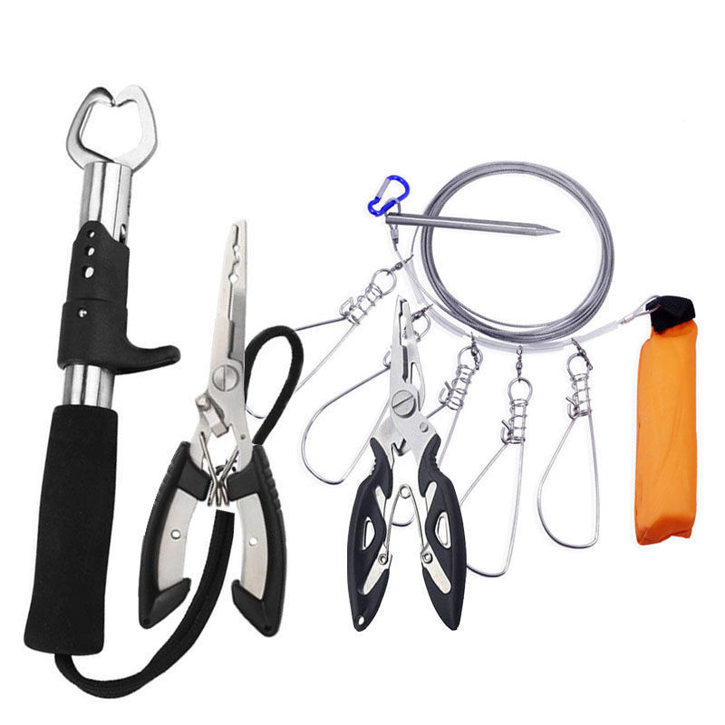 Luya equipment Daquan accessories live fish buckle large object fish control device Luya pliers set line cutting multi-function fishing gear supplies