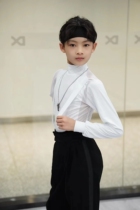 Solo dance wear original mens top long-sleeved strap design back mesh style