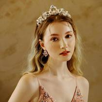 Carefully selected and recommended mothers wedding dress hair accessories beautiful pink crystal crown 18th coming of age ceremony party rhinestone crown