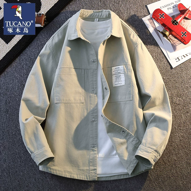 Autumn shirt, jacket, oversize