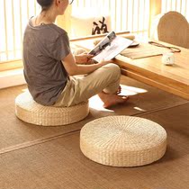Thickened straw choreographer cushion Zen mat meditation cushion for sitting home sitting pier Baifo cushion round day type tatami mat