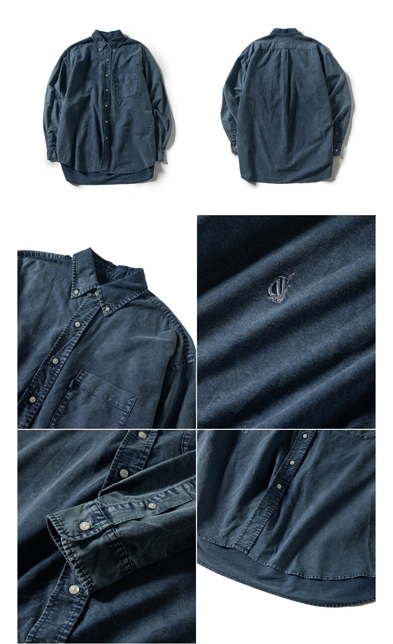 Джинсовая рубашка 【官方正品】nautica 白帆 日系无性别廓形牛仔古着衬衫ww2313 white sail