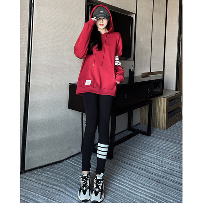 XHGE No Press Feel Q Bounce ~ Touch is very NICE like a cloud-like warm-and-spring-style casual blouse two-piece set