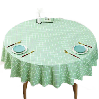 Round table tablecloth waterproof and oil-proof no-wash pvcins wind Round table tablecloth waterproof and oil-proof no-wash pvcins wind