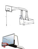 Professional lift basketball rack Hydraulic basketball rack Manual electric hydraulic basketball frame outdoor movement