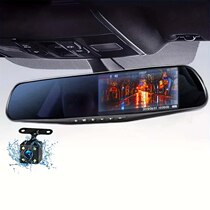 4 2-inch Large Screen Rearview Mirror Tachograph Dual Lens