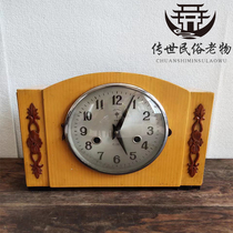 老物件三五座钟民俗旧货老钟表客厅农家乐复古装饰影视道具摆件