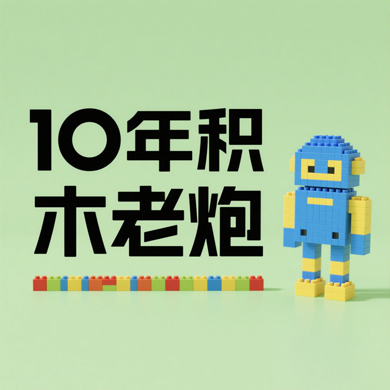 10年积木老炮的LOGO