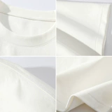 Белая летняя спортивная футболка с коротким рукавом, свободный крой, в американском стиле