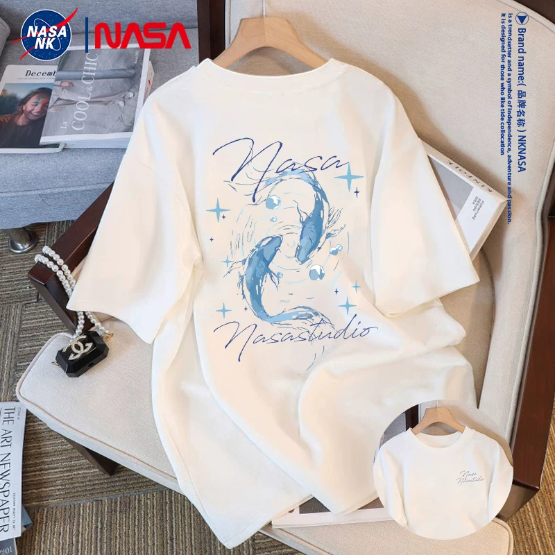 Футболка (NK NASA) летняя хлопковая, короткий рукав, американский стиль