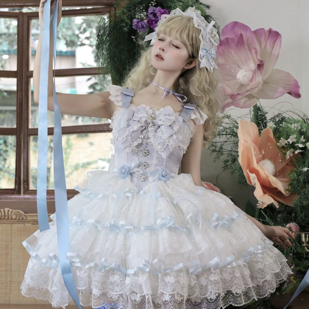 👗【蔷薇羽旋】原创Lolita洋装芭蕾风连衣裙,韩式甜美来袭💕-lolita洛丽塔连衣裙-淘宝好物网