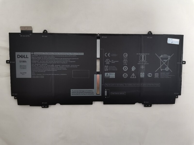 Suitable for Dell Xps 13 7390 2-in-1 X1W0D 13-7390 52Twh Laptop Battery