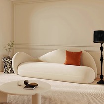 Italian minimalist chaise longue chair living room size internet celebrity velvet beauty couch bedroom light luxury chaise lounge sofa