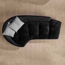 Nordic new internet celebrity chenille fabric chaise longue chaise longue lounge chair living room bedroom toffee chair room beauty couch