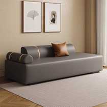 Light luxury chaise longue sofa bedroom single chaise longue living room hotel high-end first-layer cowhide luxury beauty lounge chair