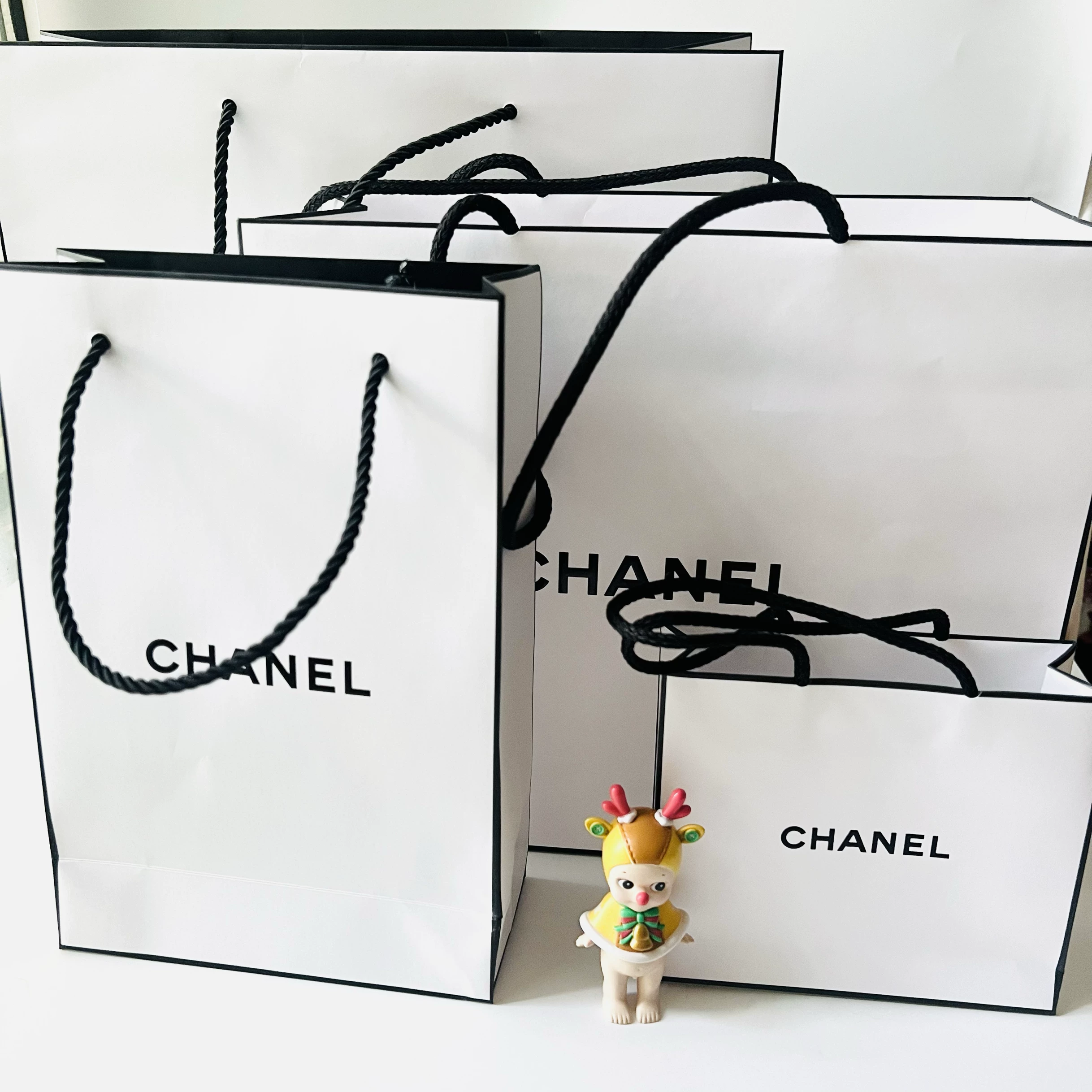 2 штуки пакетов Chanel Paper Paper для покупок, лабораторная косметика, подарочные сумки, счёт Genuine