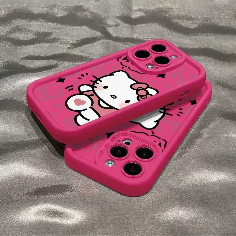 Сан Райо Инс чехол для iPhone 15 14 13 11 12 с HelloKitty