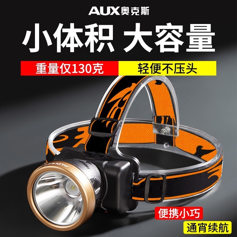 Ox Headlights Floodlight Charging Super Bright Headlights Outdoor Extra-long Endurance Ultralight Fishing Small Flashlight-Taobao