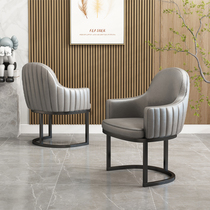 Home dining chair European high-end dining table chair hotel commercial negotiation reception single deck nail salon special chair