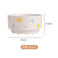 Star Model-Ceramic Saturing Bowl 1000 мл (рекомендуется для больших собак и семейных семей)