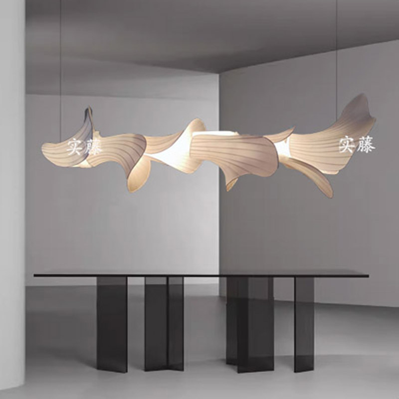 Wabi-Sabi Style Restaurant Silk Chandelier Japanese Style Scandinavian B&B Living Room Lamp Retro Bar Lamp Cream Style Strip Lamp Wabi-Sabi Style Restaurant Silk Chandelier Japanese Style Scandinavian B&B Living Room Lamp Retro Bar Lamp Cream Style Strip Lamp
