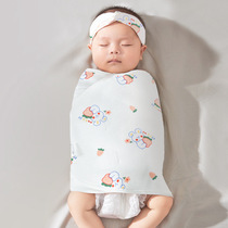 Baby cuddle to be fixed with newborn bag towel anti-jump bag by baby tied hand strap pure cotton gauze