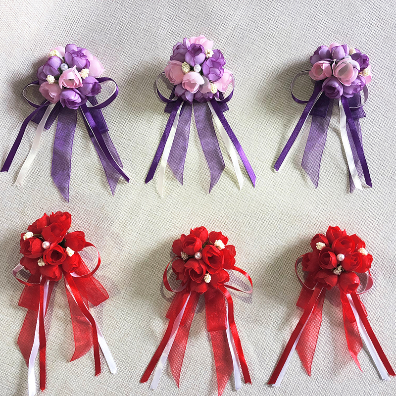 Business meeting guest corsage celebration unveils opening ribbon-cutting gift instrument cloth VIP corsage