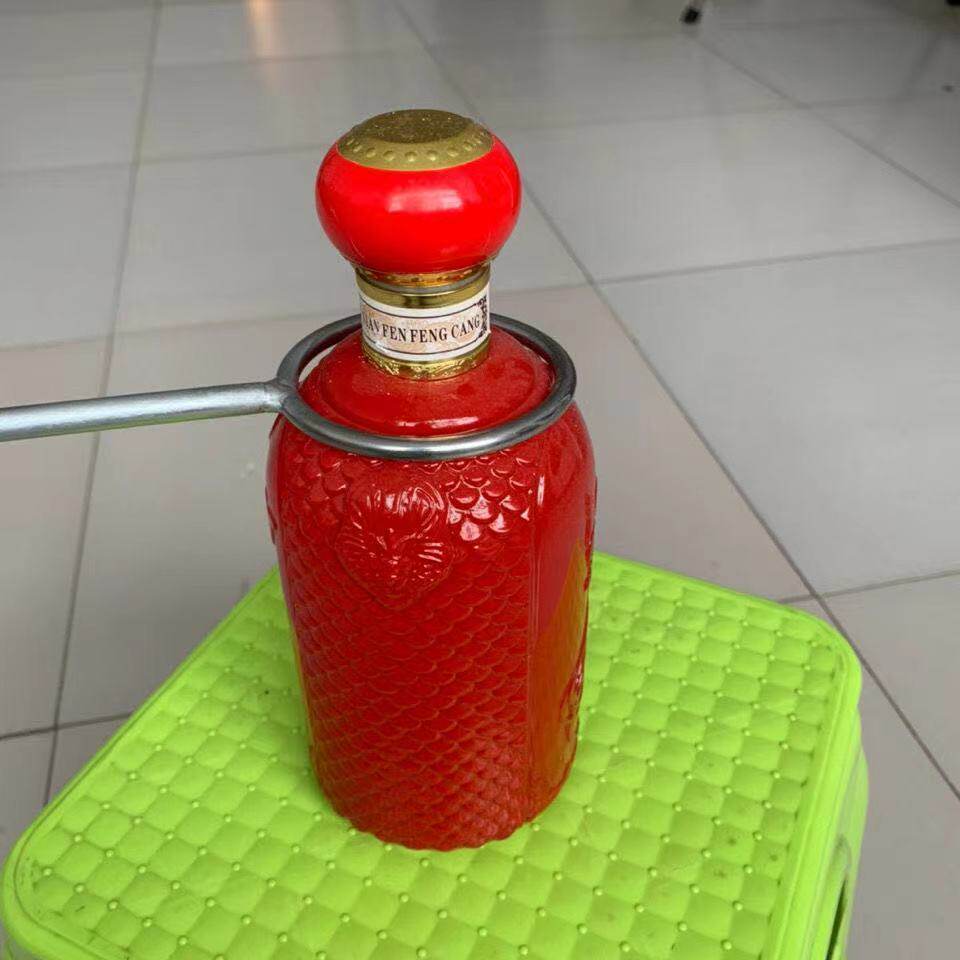 Iron ring ring hot wine bottle cutting wine bottle iron ring flask becomes vase artifact