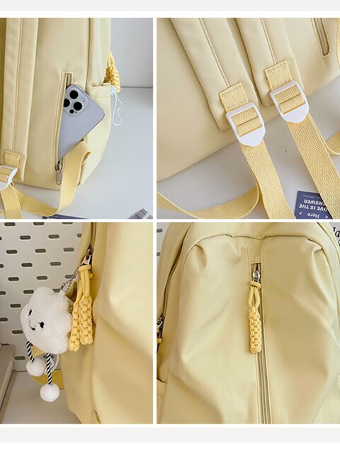 Large-capacity student backpack Japanese high school student macaron color junior high school female student casual versatile school bag