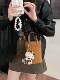 Winter Retro Niche Leopard Print Bag for Women 2026 New Versatile Handbag Suede Crossbody Phone Bag