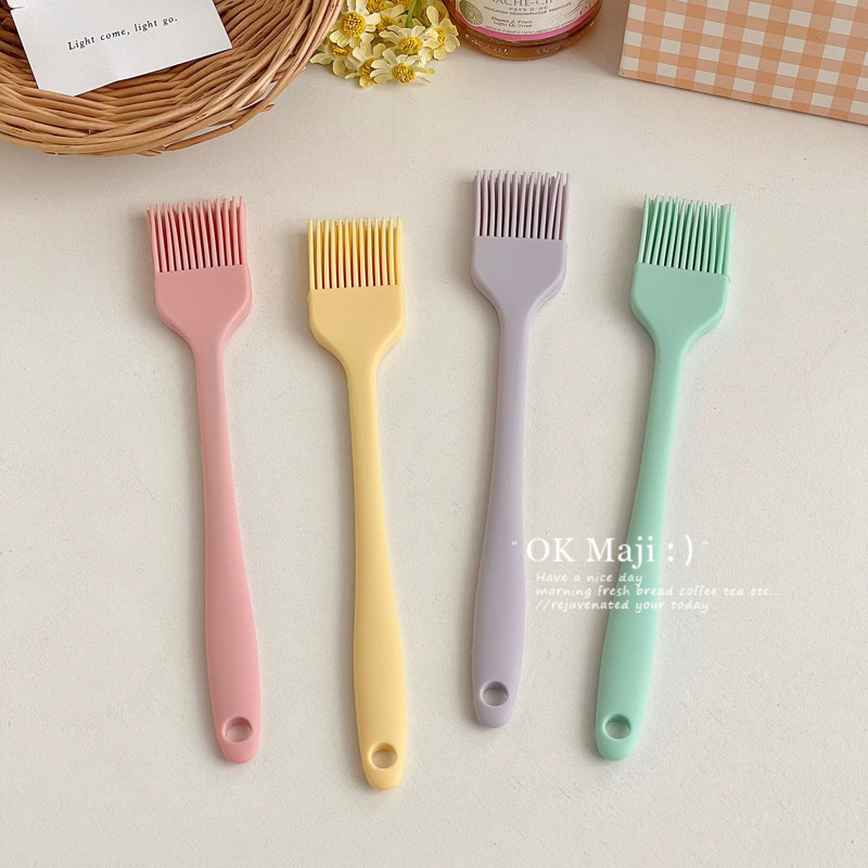 Integrated silicone baking brush oil brush