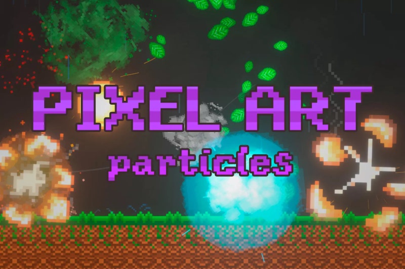 Unity Pixel Art Particles Pack 1.1.3 Pixel-Style Special Effects Unity Pixel Art Particles Pack 1.1.3 Pixel-Style Special Effects