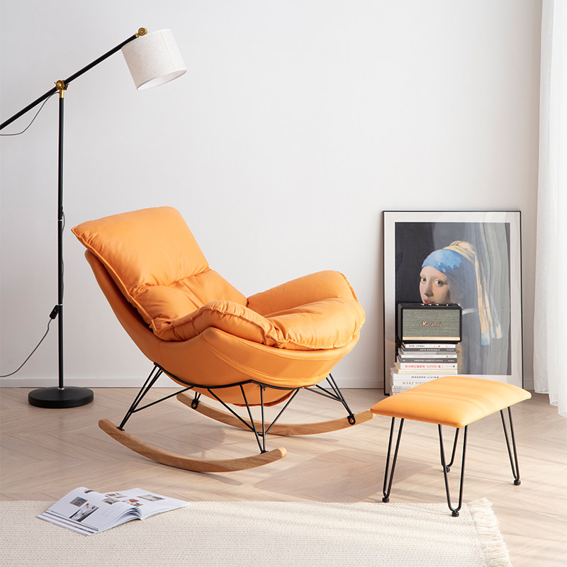 Modern minimalist creative net red rocking chair lounge chair balcony leisure sofa living room lobster chair home lazy rocking chair