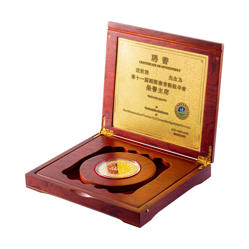 Серебряная монета, деревянная коробка, значок, памятная medal из натурального дерева, золото и серебро, индивидуальная изготовление, подарок на день рождения