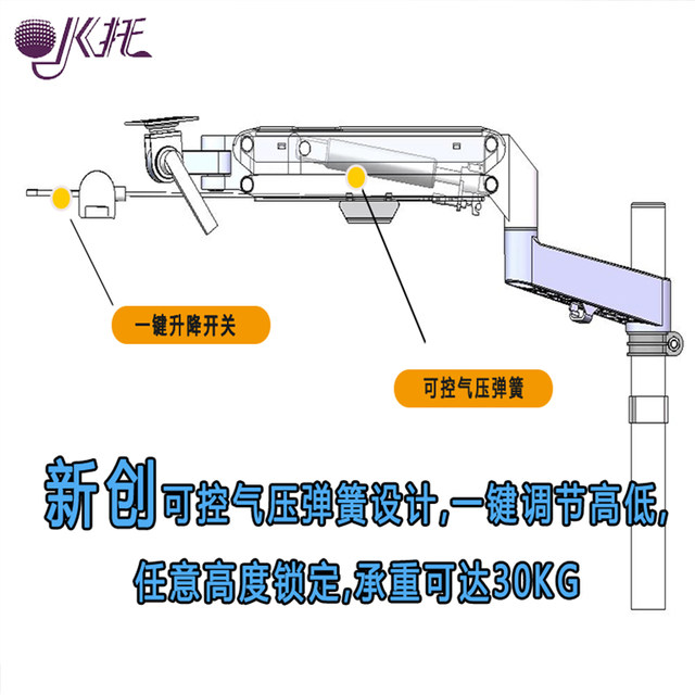 Computer Desk Leg Support, Office Desk Leg Support Stand, Laptop Stand, Desktop Support Stand, Computer Desk Leg Support Suitable for Rotating and Height-Adjustable Desk Side Stand, Laptop Stand