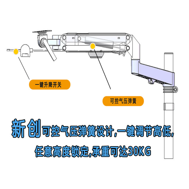 Rotating Chair Computer Desk with Adjustable Stand, Laptop Stand, Office Desk Stand, Computer Desk Stand, Rotating Stand, Workbench, Adjustable Height, Multifunctional for Home Use, Comfortable for Long Sitting